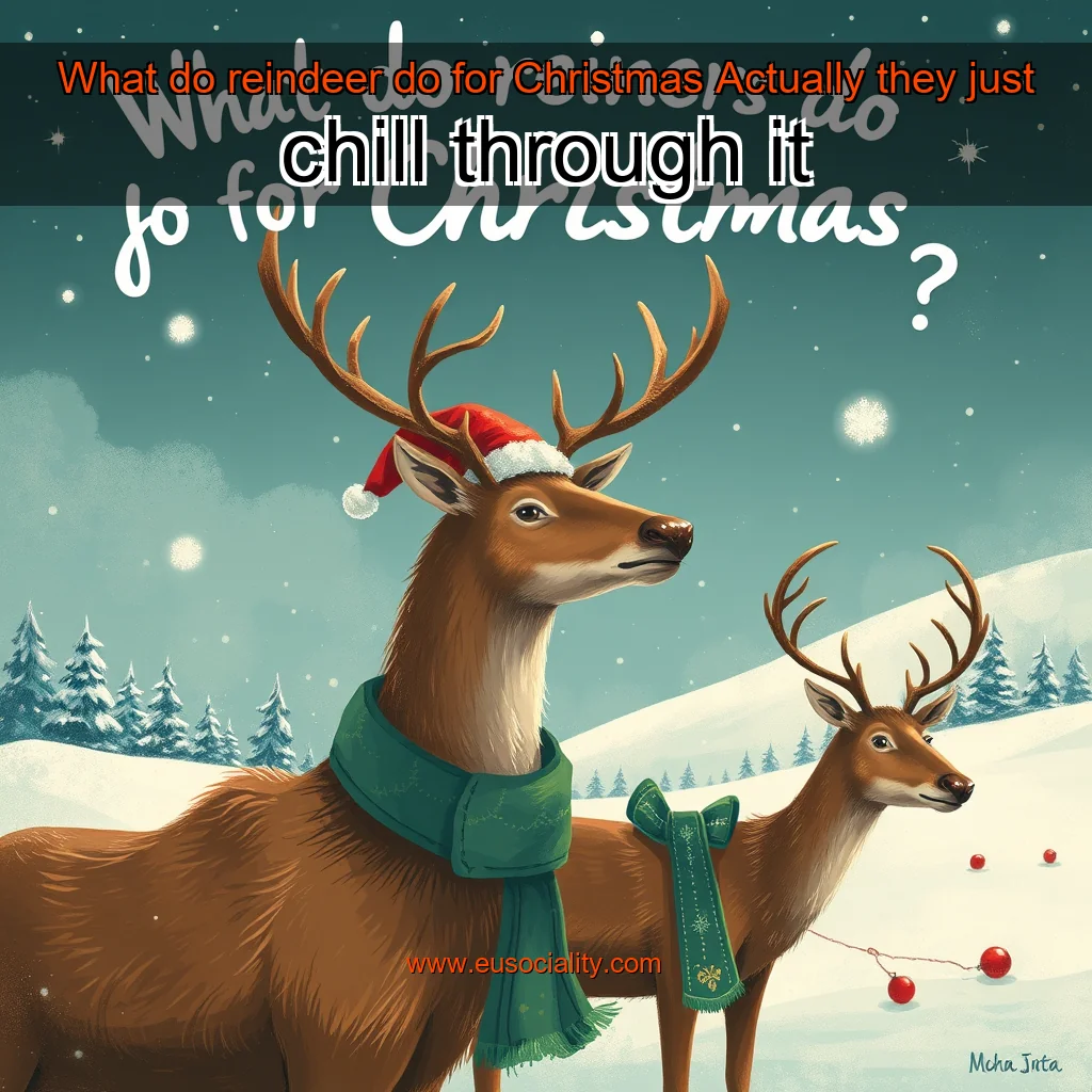 Read more about the article What do reindeer do for Christmas  Actually  they just chill through it