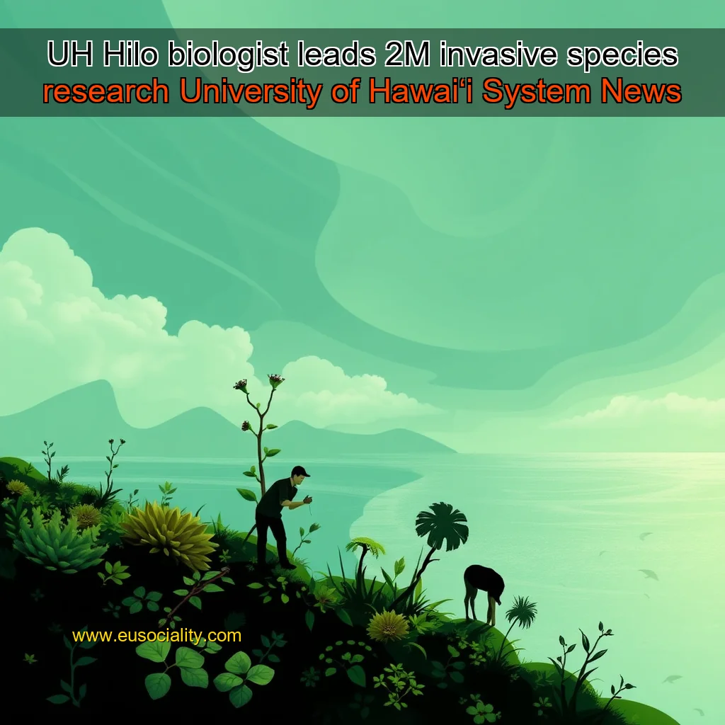 Read more about the article UH Hilo biologist leads 2M invasive species research  University of Hawaiʻi System News