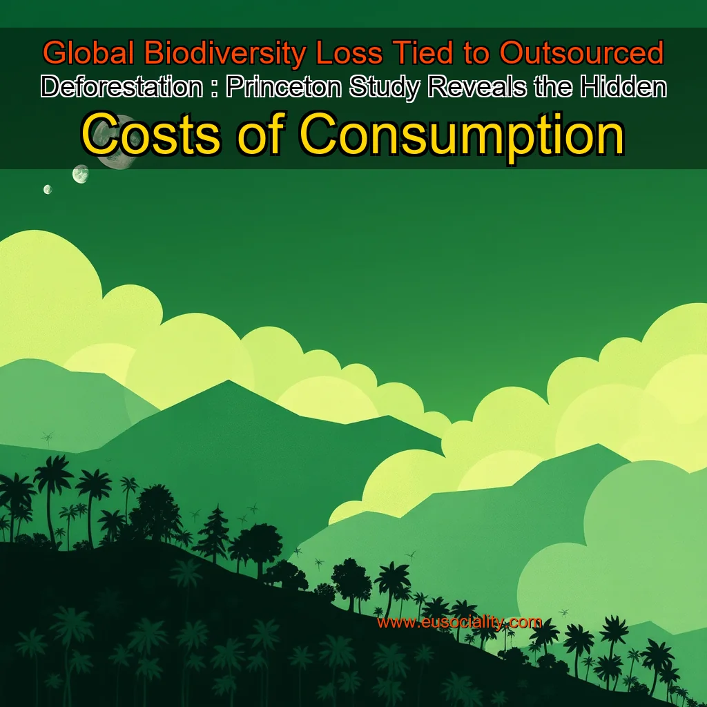 Read more about the article Global Biodiversity Loss Tied to Outsourced Deforestation : Princeton Study Reveals the Hidden Costs of Consumption