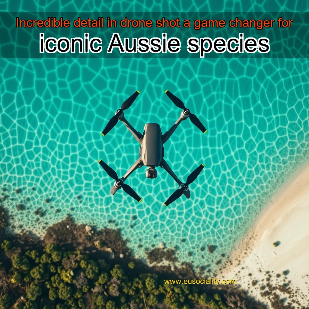 Read more about the article Incredible detail in drone shot a game  changer for iconic Aussie species
