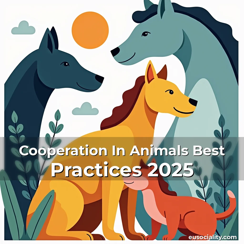 Artistic representation for Cooperation In Animals Best Practices 2025
