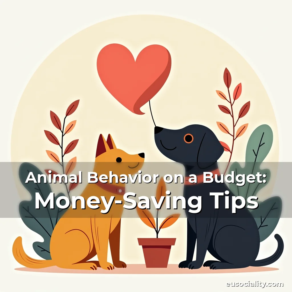 Artistic representation for Animal Behavior on a Budget: Money-Saving Tips