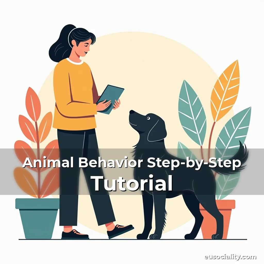 Artistic representation for Animal Behavior Step-by-Step Tutorial