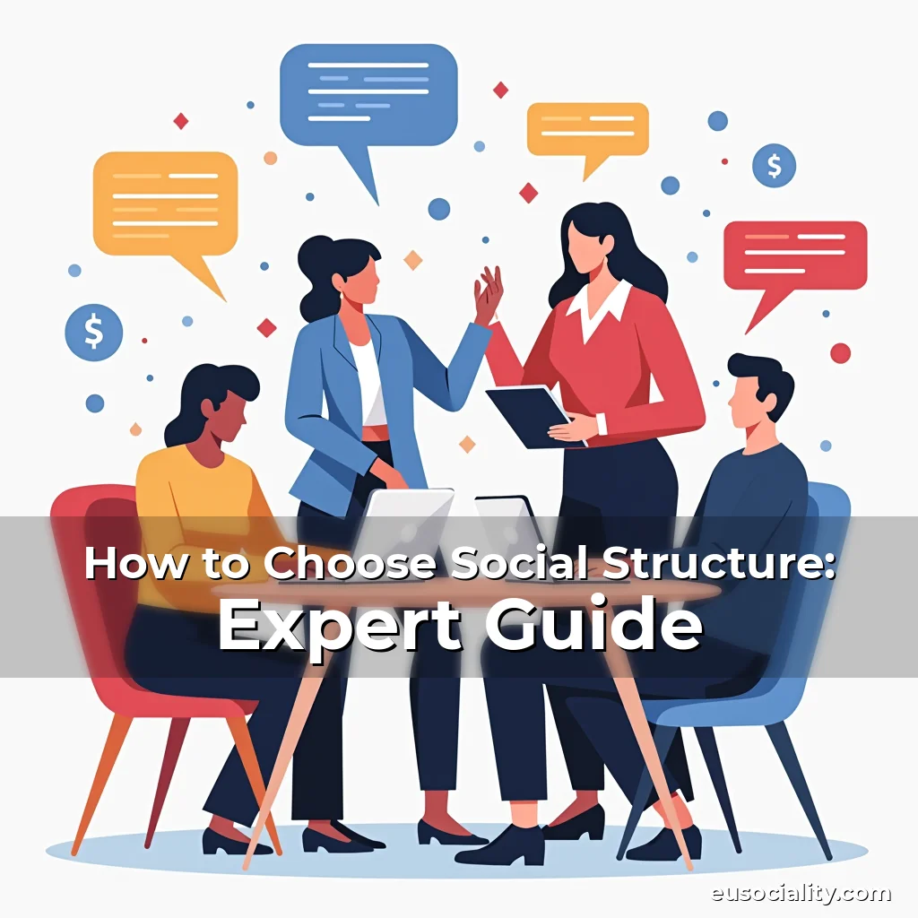 Artistic representation for How to Choose Social Structure: Expert Guide