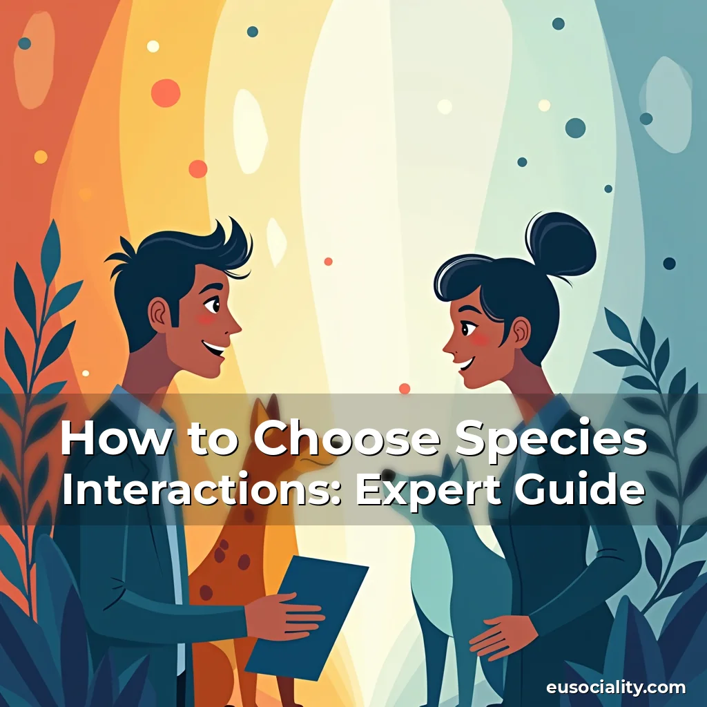 Artistic representation for How to Choose Species Interactions: Expert Guide