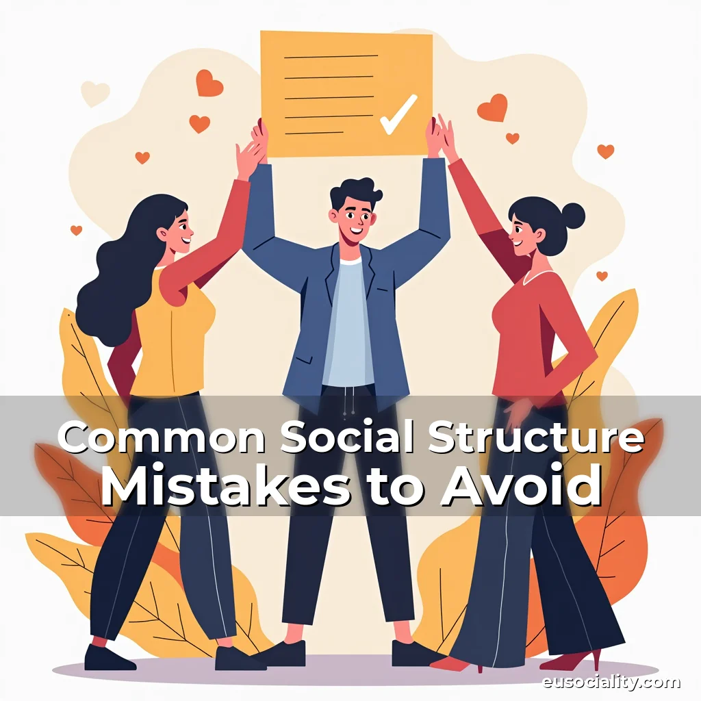 Artistic representation for Common Social Structure Mistakes to Avoid