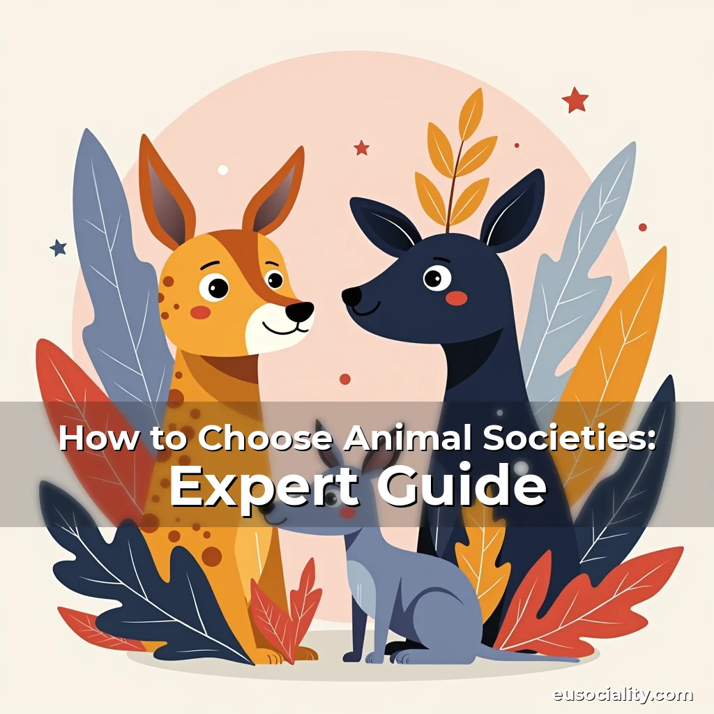 Artistic representation for How to Choose Animal Societies: Expert Guide