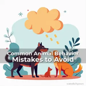 Artistic representation for Common Animal Behavior Mistakes to Avoid