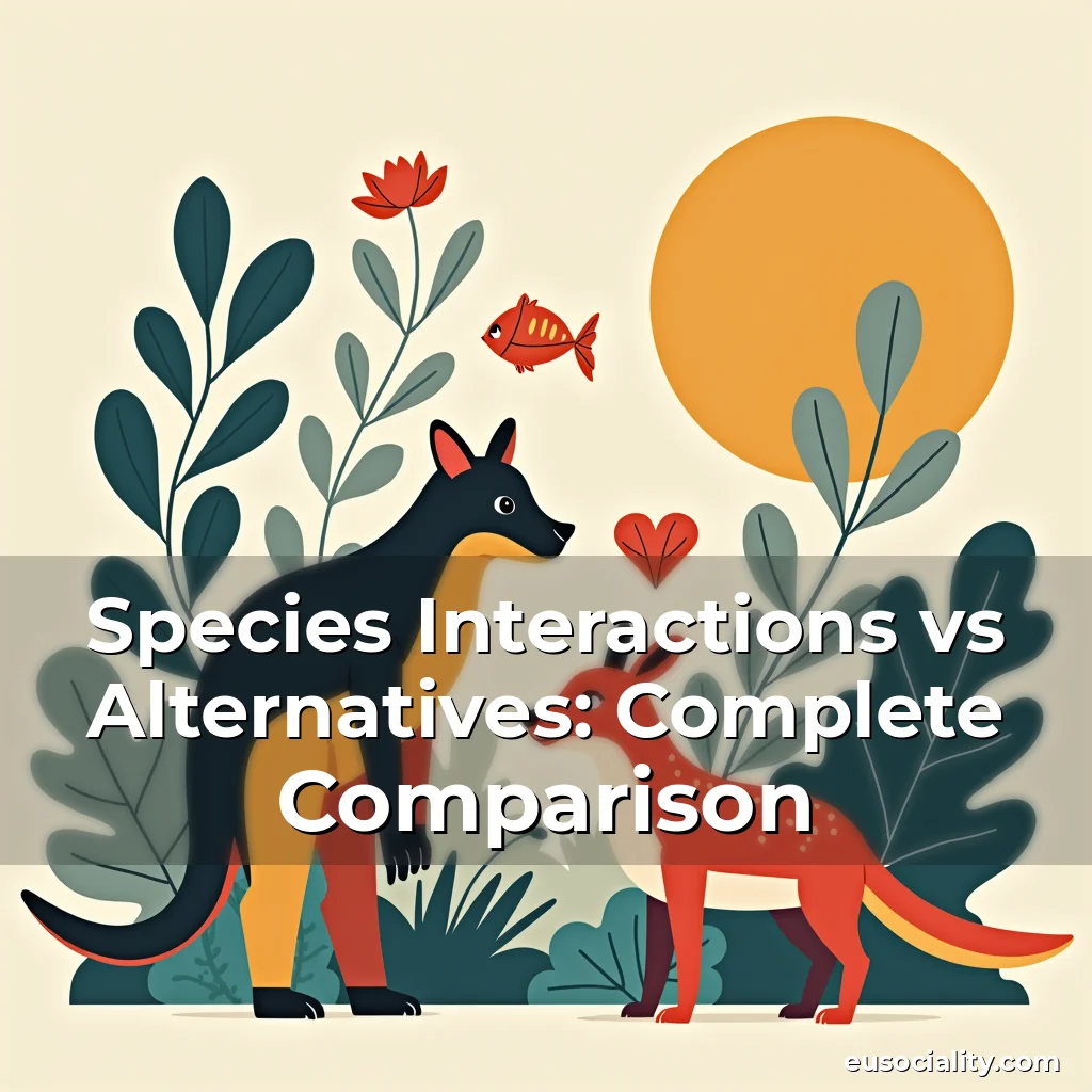 Artistic representation for Species Interactions vs Alternatives: Complete Comparison