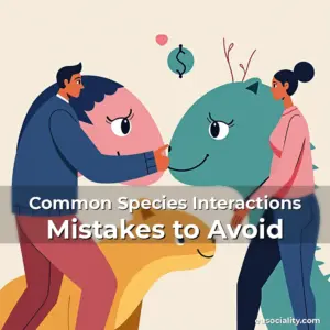 Artistic representation for Common Species Interactions Mistakes to Avoid