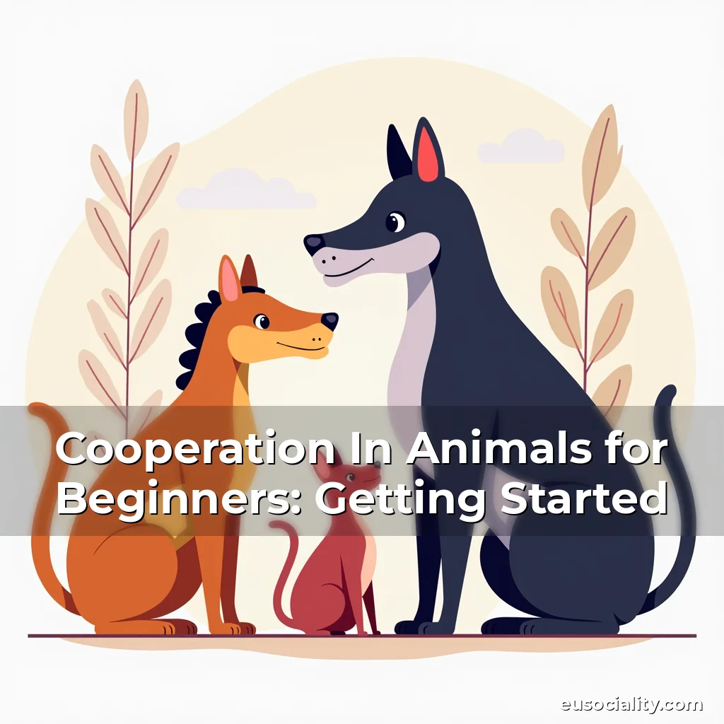 Artistic representation for Cooperation In Animals for Beginners: Getting Started