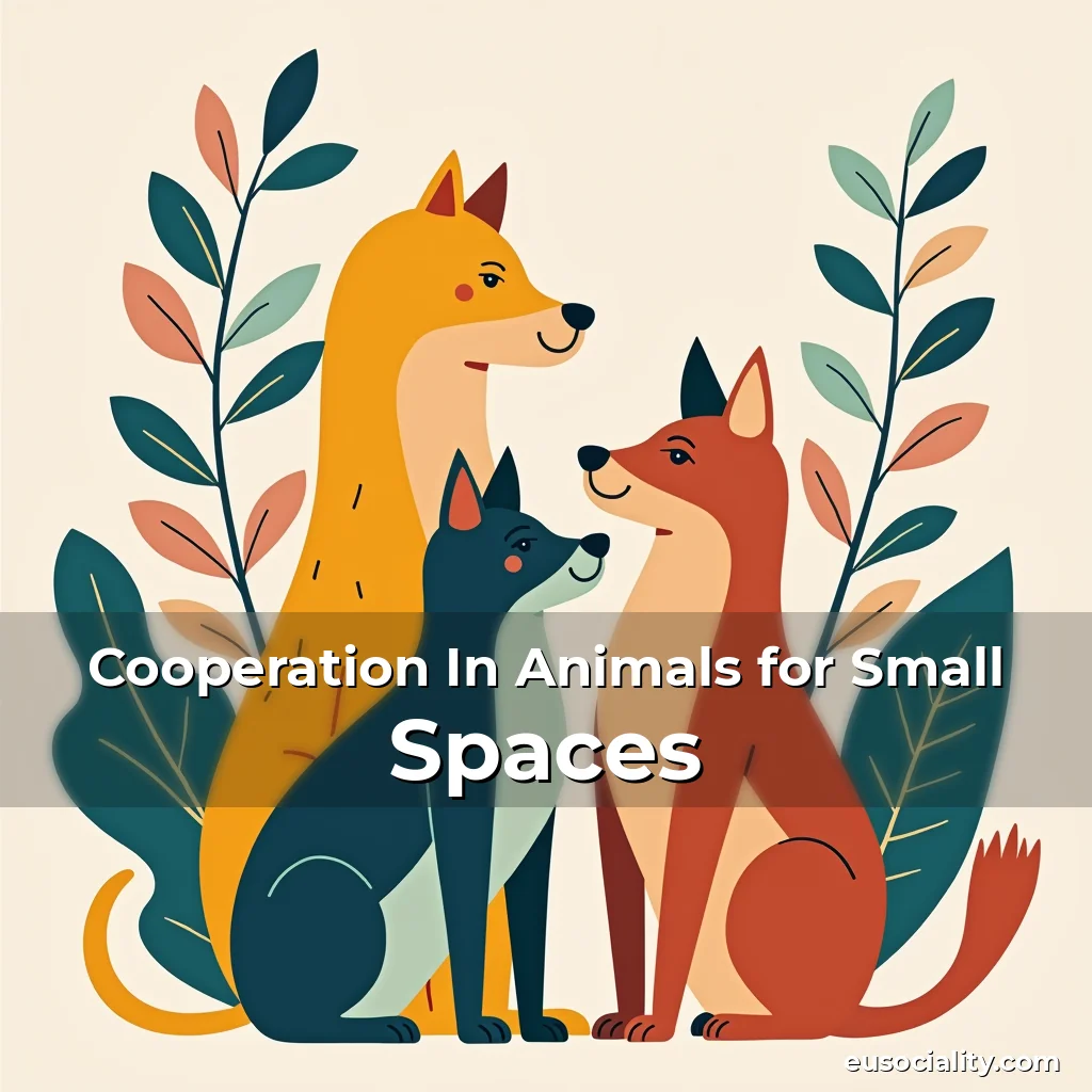 Artistic representation for Cooperation In Animals for Small Spaces
