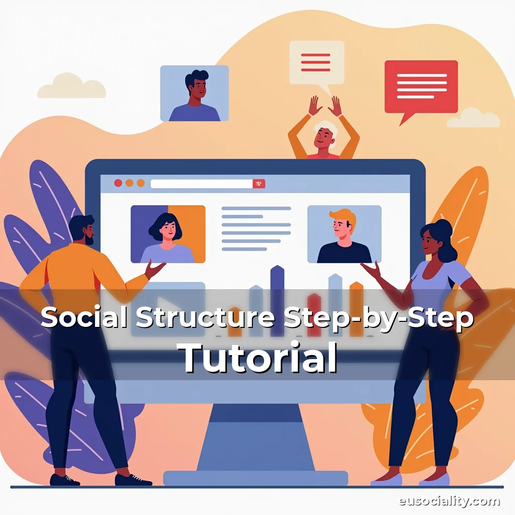 Artistic representation for Social Structure Step-by-Step Tutorial